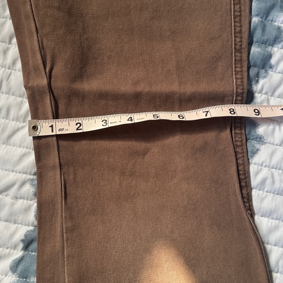 Hydraulic light brown mid rise Jeans with Button Detail 3/4 - Picture 7 of 11